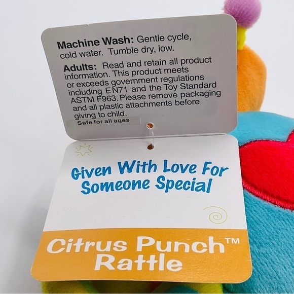 KIDS Preferred 5” Butterfly Bug Insect Rattle Stuffed Plush Cloth Baby Toy Heart - Picture 8 of 12